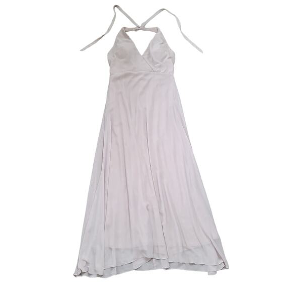 NWT Birdy Grey Moni Convertible Chiffon Maxi Bridesmaid Dress in Taupe Women 2XL - Picture 2 of 13